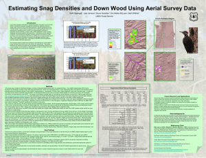 Estimating Snag Densities and Down Wood Using Aerial Survey Data