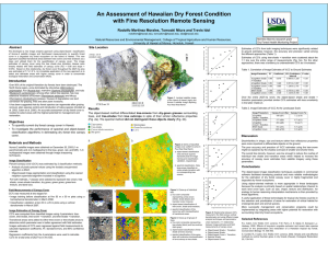 An Assessment of Hawaiian Dry Forest Condition