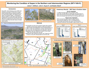 Monitoring the Condition of Aspen in the Northern and Intermountain...