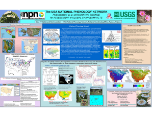 The USA NATIONAL PHENOLOGY NETWORK