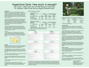 Vegetation Data: How much is enough?