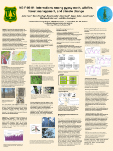 NE-F-08-01: Interactions among gypsy moth, wildfire, forest management, and climate change