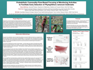 Probabilistic Commodity-Flow-Based Focusing of Monitoring Activities Probabilistic Commodity - Flow