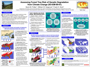 Assessing Forest Tree Risk of Genetic Degradation from Climate Change (SO-EM-09-01)