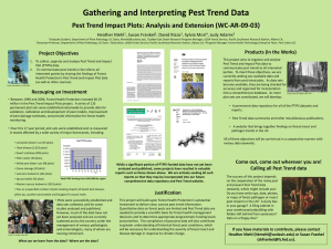 Gathering and Interpreting Pest Trend Data Heather Mehl , Susan Frankel