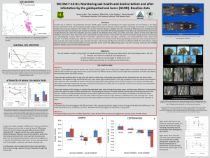 WC-EM-F-10-01: Monitoring oak health and decline before and after