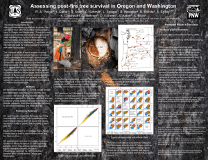 Assessing post-fire tree survival in Oregon and Washington