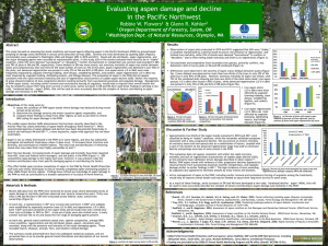 Evaluating aspen damage and decline in the Pacific Northwest Robbie W. Flowers