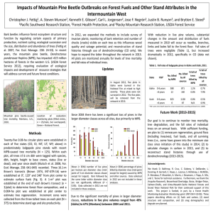 Impacts of Mountain Pine Beetle Outbreaks on Forest Fuels and... Intermountain West