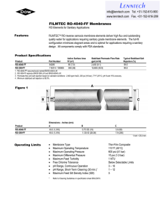 FILMTEC RO-4040-FF Membranes