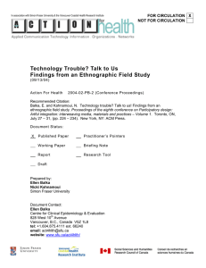 Technology Trouble? Talk to Us Findings from an Ethnographic Field Study