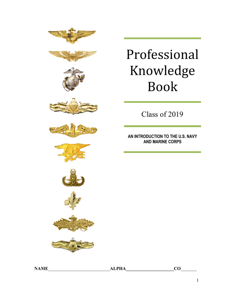Professional Knowledge Book Class Of 2019