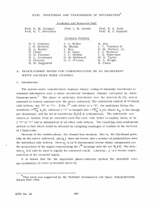 XVIII. PROCESSING  AND  TRANSMISSION  OF  INFORMATION