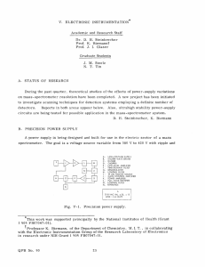 V.  ELECTRONIC  INSTRUMENTATION Prof.  K.  Biemannt