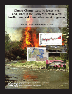 Climate Change, Aquatic Ecosystems, and Fishes in the Rocky Mountain West:
