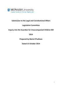 Submission to the Legal and Constitutional Affairs Legislation Committee