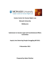 Castan Centre for Human Rights Law Monash University Melbourne