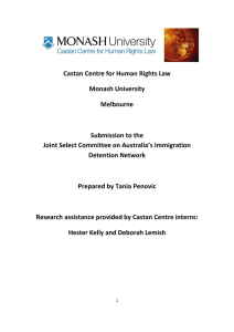 Castan Centre for Human Rights Law Monash University Melbourne