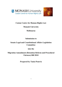 Castan Centre for Human Rights Law Monash University Melbourne