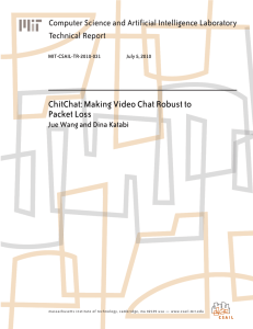 ChitChat: Making Video Chat Robust to Packet Loss Technical Report