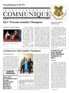 QCC Presents Jennifer Thompson WrestleMania 32 (p.14)