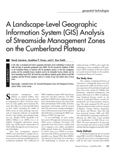 A Landscape-Level Geographic Information System (GIS) Analysis of Streamside Management Zones