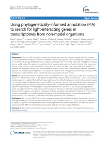 Using phylogenetically-informed annotation (PIA) to search for light-interacting genes in