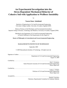 An Experimental Investigation into the Stress-Dependent Mechanical Behavior of