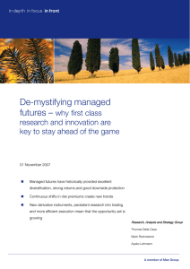 De-mystifying managed futures –  why