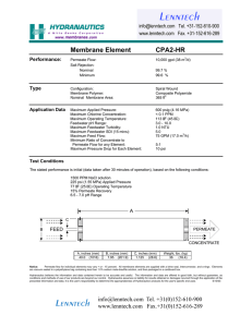 Membrane Element CPA2-HR