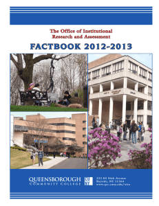 FACT BOOK 2011 FACTBOOK 2012-2013 Queensborough Community College