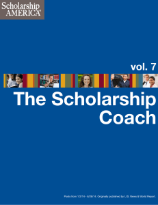 The Scholarship Coach vol. 7