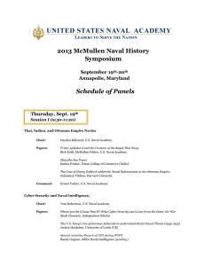 2013 McMullen Naval History Symposium Schedule of Panels