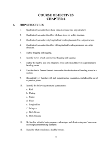 COURSE OBJECTIVES CHAPTER 6 6. SHIP STRUCTURES