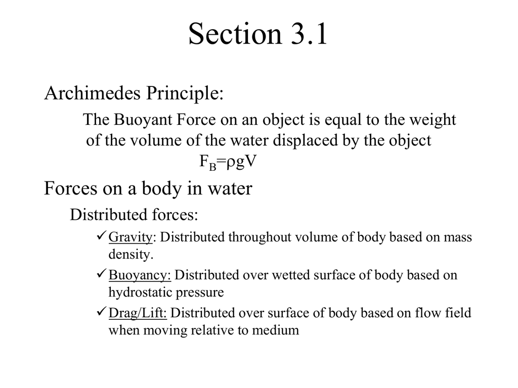 Archimedes Principle Formula Class 11 - Materi Pembelajaran