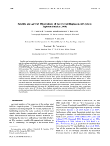 Satellite and Aircraft Observations of the Eyewall Replacement Cycle in E