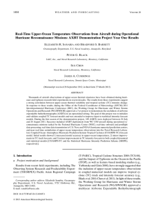 Real-Time Upper-Ocean Temperature Observations from Aircraft during Operational