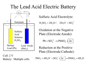 The Lead Acid Electric Battery
