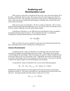 Scattering and Reverberation Level