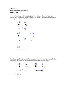 CPS lesson Potential and Capacitance ANSWER KEY