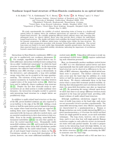 Nonlinear looped band structure of Bose-Einstein condensates in an optical... S. B. Koller, E. A. Goldschmidt, R. C. Brown,