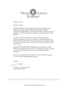 1 Wood County Schools SIG2 Letter of Intent