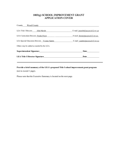 1003(g) SCHOOL IMPROVEMENT GRANT APPLICATION COVER  County____Wood County___________________________________________________________