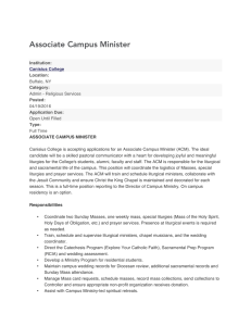 Associate Campus Minister