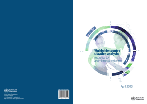 Worldwide country situation analysis: response to antimicrobial resistance
