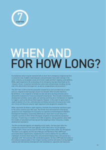 WHEN AND  FOR HOW LONG? 7