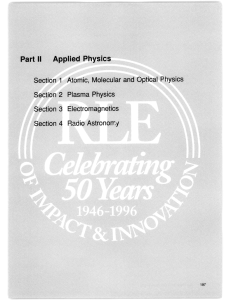 Part  II  Applied  Physics Optical  Physics 1 Physics
