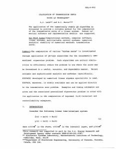 ESL-P-802 CALCULATION OF  TRANSMISSION ZEROS USING QZ  TECHNIQUES*