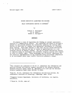 Revised August  1982 LIDS-P-1082-A