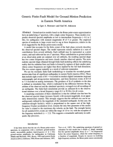 Generic  Finite-Fault  Model  for  Ground-Motion ... in  Eastern  North  America Abstract